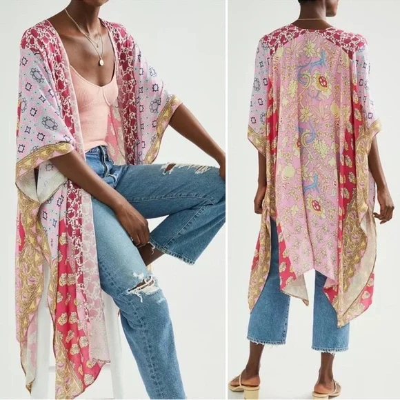 Anthropologie Floral Kimono - Picture 1 of 6